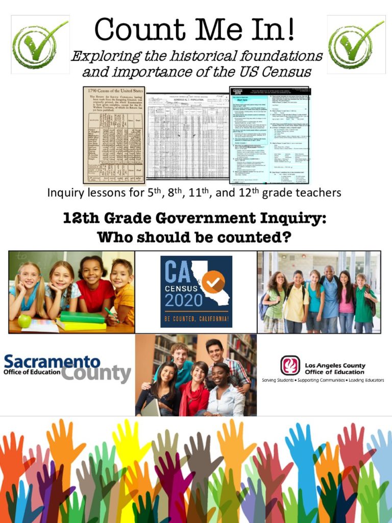 12th Grade Government Inquiry – Sacramento and LA County DoE