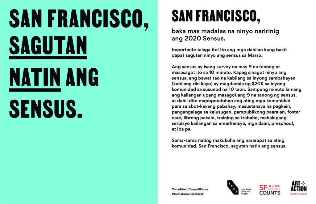 San Francisco, Sagutan natin ang sensus