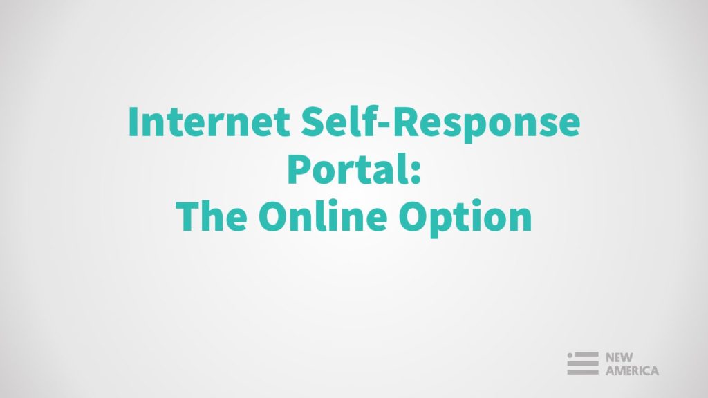 Internet Self-Response Portal Guide – Census Counts