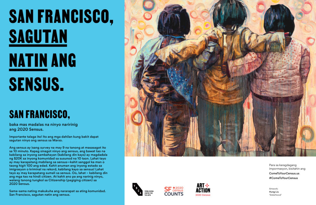 Come to Your Census, SF – Tagalog – Hung Liu