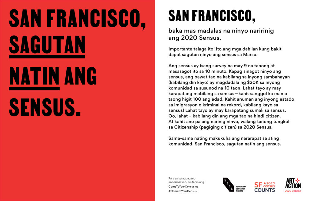 Come to Your Census, SF – Tagalog
