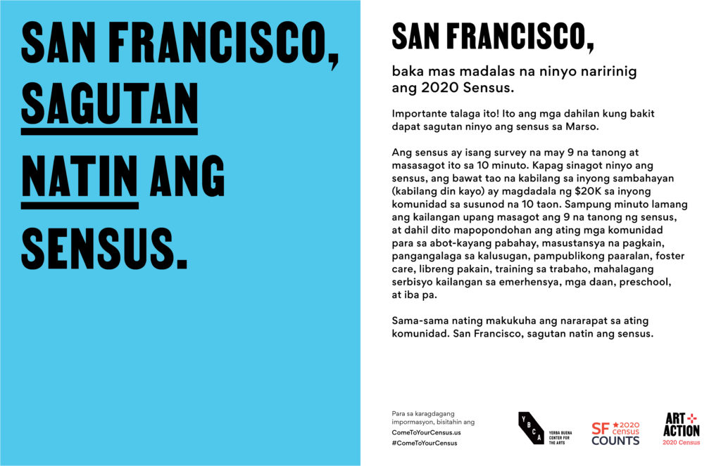 Come to Your Census, SF – Tagalog