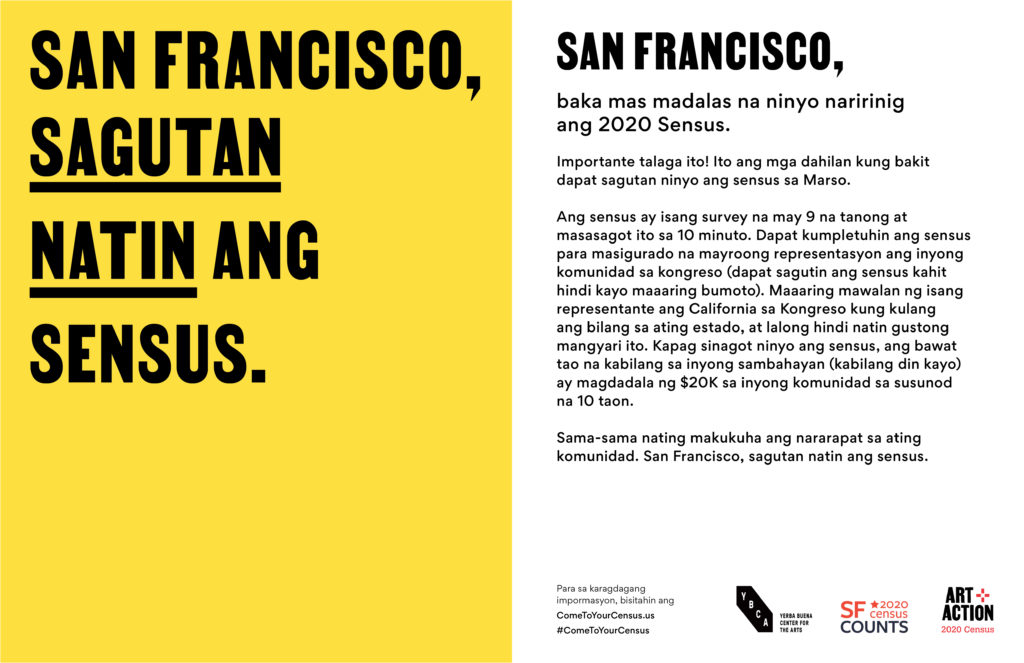 Come to Your Census, SF – Tagalog