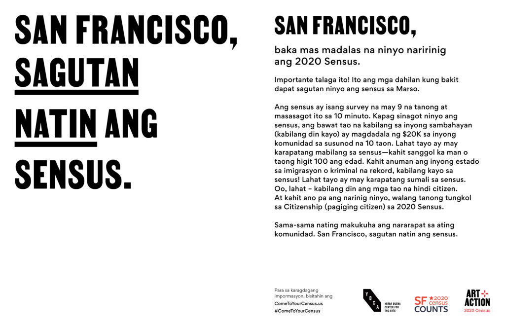 Come to Your Census, SF – Tagalog