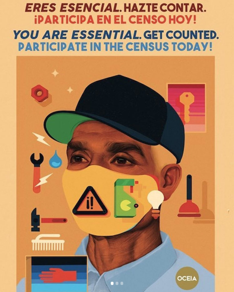 Accion Latina 2020 Census Poster 2 – Sam Rodriguez