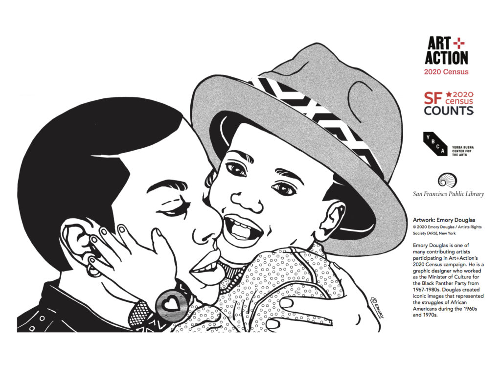 Census Coloring Page – Emory Douglas