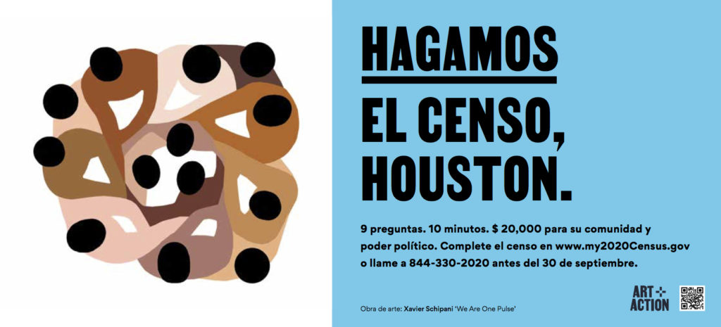 Come To Your Census, Houston — Xavier Schipani