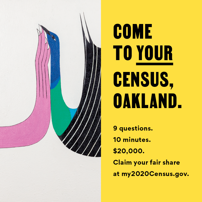 Come To Your Census, Oakland — Clare Rojas