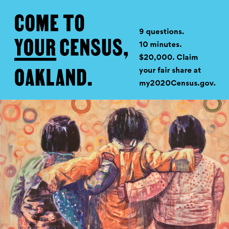 Come To Your Census, Oakland — Hung Liu