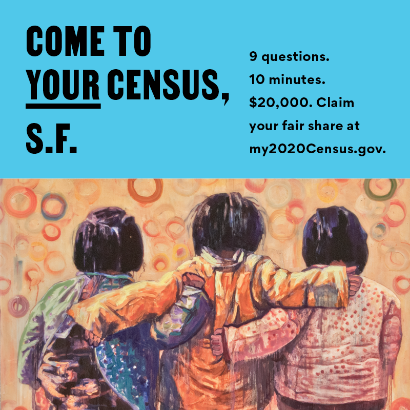 Come To Your Census, S.F. — Hung Liu